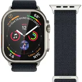 Vonmählen Classic Nylon Loop Armband für Apple Watch | 44/45/46/49 mm - Navy