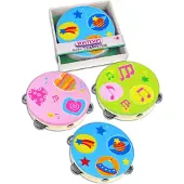 Bontempi Spa PLAY TAMBURIN WITH 6 CUBES OF 18 CM