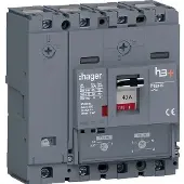 Hager HNS041DC Leistungsschalter h3+ P160 TM ADJ 4P4D N0-100% 40A 40kA CTC