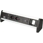Bachmann Tischsteckdosenleiste DESK 1, 2x T13, 1x USB C, 1x Custom