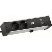 Bachmann 941.301 DESK RAIL 2xCEE7/3 1xUSB A/C 22W 2,0m 941301