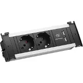 Bachmann KAPSA S 2xP40 1xUSB Charger Strom 2,0m AEH