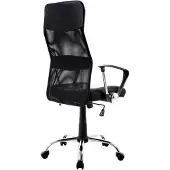 Owlotech Bürostuhl Drehstuhl Schwarz höhenverstellbar mit Rollen für Büro und Home-Office