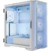 Modecom Horizon ARGB Flow Weiß, E-ATX PC-Gehäuse, 4x ARGB Lüfter, Controller, Mesh-Front, Glasfenster, Staubfilter