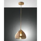 FABAS LUCE Pendelleuchte Glow E27 Ø350mm Messing