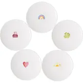 Villeroy & Boch Frühstücksteller "Frühstücksteller With Love ø 21,2 cm 5er Set bunt"