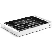 TecLines TUS017W ausziehbare Unterbau Schublade M inkl. Schloss, weiss