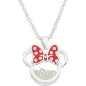 Disney MINNIE - Collier Anniversaire en Laiton Plaqué Argent - Juin