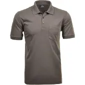Ragman Herren Poloshirt - Oberteil, Softknit-Polo, Baumwollmischung, Brusttasche, Knopfleiste, kurz, einfarbig