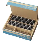 Shimano Fahrradbremsbeläge aus Metall mit Flügel und Feder mit Splint J04C-MF (x25)