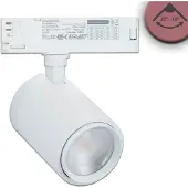ISOLED 3-PH Schienen-Strahler fokussierbar, 34W, 20°-70°, weiß matt, Fresh Meat 3200K
