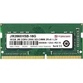Transcend JetRam JM2666HSB-16G, 16 GB, 1 x 16 GB, DDR4, 2666 MHz, 260-pin SO-DIMM
