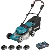 Makita DLM463PG4, Schieberasenmäher, 800 m², 46 cm, 2 cm, 7,5 cm, 330 RPM