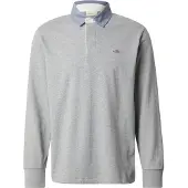 Gant Poloshirt Reg Chambray Heavy Rugger Herren Grey Melange 25-S