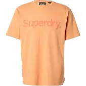 Superdry für Herren. M1012121A Kernstadt-Logo-T-Shirt orange (L), Lässig, Baumwolle, Kurzarm