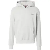 Superdry für Herren. M2014168A Sweatshirt mit Kapuze und Logo Essential grau (L), Lässig, Baumwolle