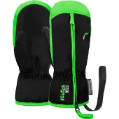Reusch Fäustlinge Ben Mitten Kinder Black / Neon Green-5 - 6 jaar