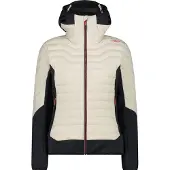 CMP Woman Jacket Hybrid Fix Hood Vaniglia 38
