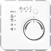 JUNG Raumtemperaturregler UP CD KNX aws glz CD2178WW