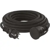 Emos Extension lead with ground 1 socket black 10m (P01710)