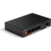 Dahua Technology PoE SF1005P, Unmanaged, L2, Fast Ethernet (10/100), Vollduplex, Power over Ethernet (PoE), Wandmontage
