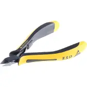 Bernstein Bernstein-Werkzeugfabrik Steinrücke 3-652-15, Seitenschneiderzange, 1 cm, Schutz vor elektrostatischer Entladung (ESD), Stahl, Schwarz, Gelb, 12 cm