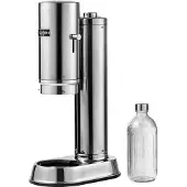 AARKE Carbonator Pro, Edelstahl, Edelstahl, Kompatibel mit allen gängigen 60L/400-425g CO2-Zylindern von z.B. SodaStream (außer Sodastream..., 170 mm, 290 mm, 510 mm