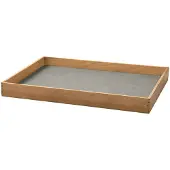 Lind DNA Tablett Square M Even Nupo Light Grey / Teak