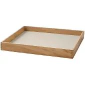 Lind DNA Tablett Square S Even Nupo Oyster White / Teak