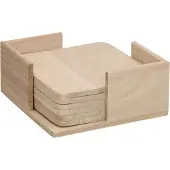 Playwood Holzhalter mit 6 Untersetzern