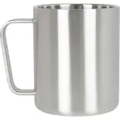 Lifeventure Campingbecher, Edelstahl, Unisex, Silber