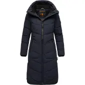 MARIKOO Winterjacke "Benikoo" mit Kapuze langer Winter Mantel gesteppt