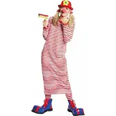 Rubies Rivel-Shirt rot-weiss - Clown Kostüm für Fasching