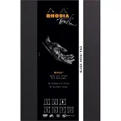 Rhodia Touch Black Maya pad A4+ 50 Blatt blanko 120g - Schwarz 116112C