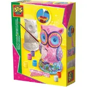 Ses 01285 Gips Gießen - Eule, Kreativset zum Selbermachen für Kinder, Guss-/Mal-Set für Kinder, 5 Jahr(e), Mehrfarbig, 14 Stück(e)