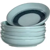 Leonardo Suppenteller "Matera", blau, H:4cm Ø:21cm, Keramik, Speiseteller, Suppenteller, Teller Set, Ø 21 cm