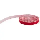 StarTech.com 15m Klettkabelbinder - Rot, Hook & loop cable tie, Stoff, Rot, REACH, 15,2 m, 19 mm