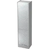 Hjh OFFICE PRO SIGNA R50 CE - Grau/Silber Rollladenschrank 5 OH Chromgriff Metall