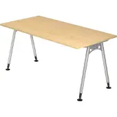 Hjh OFFICE PRO ATOS 16 S | 160x80 - Ahorn 160 x 80 höhenverstellbar