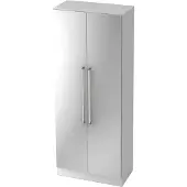 Hjh OFFICE PRO SIGNA G 7100 CE - 5 OH Schrank Chromgriff Metall Weiß/Silber