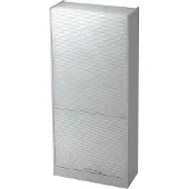 Hjh OFFICE PRO SIGNA R90 RE - Grau/Silber Rollladenschrank 5 OH Relinggriff Kunststoff