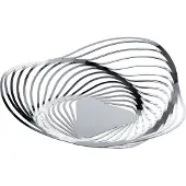 Alessi Obstkorb Trinity Fruit Holder Stainless Steel