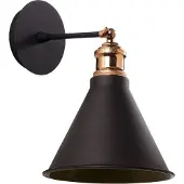 Opviq , Industrielle Wandleuchte, Schwarz, Ø 20 cm, Höhe 29 cm | Robustes Eisen, E27 Fassung, max. 40 W, IP20 | Stilvolles Design für moderne Wohnräume und Büros.