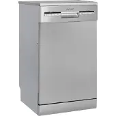 Exquisit Geschirrspüler GSP9109-030E silber | Spülmaschine 45 cm | ECO-Modus | Maßgedecke: 9 | Standgerät