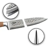Stoneline Hammerschlag Kochmesser 34 cm, aus Damaszenerstahl