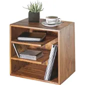 FineBuy Beistelltisch Braun