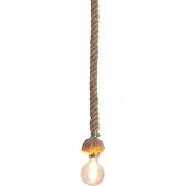 Licht-Erlebnisse Pendelleuchte Modern Kunstvoll "Mare" Natur JuteManilahanf (Abacá) Hängelampe Wohnzimmer Esstisch