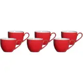 Ritzenhoff & Breker Espressotasse 80ml 6er Set Doppio rot
