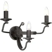 Elstead Lighting Elstead Windsor Wandleuchte E14 3-fach Graphit, UK