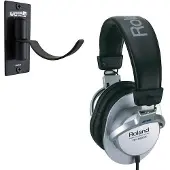 Roland RH-200S Kopfhörer Silver mit Wandhalter